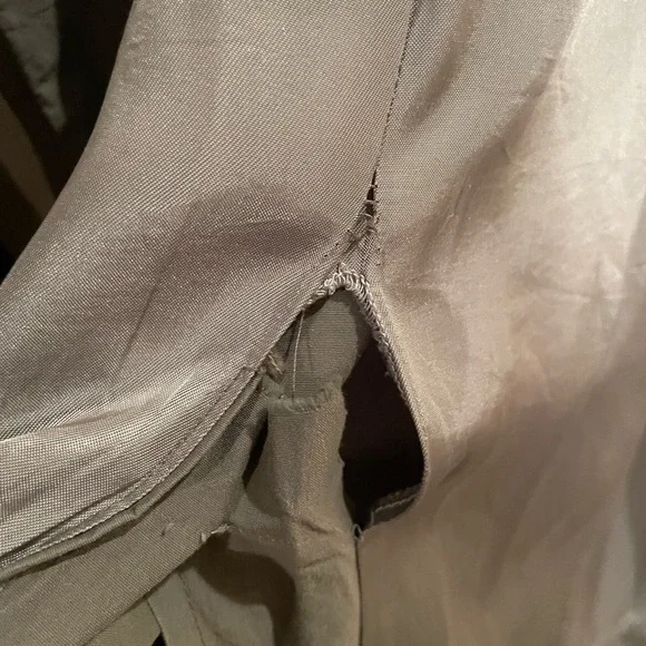 Vintage Austin Reed Olive Trench Coat - Picture 7 of 7